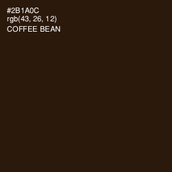 #2B1A0C - Coffee Bean Color Image